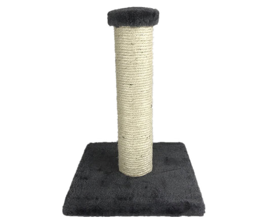 YES4PETS Compact Grey Cat Scratching Post with Sisal Rope