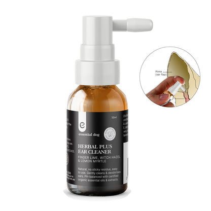 Essential Dog - Herbal Plus Dog Ear Cleaner (Witch Hazel, Aloe & Lemon Myrtle)