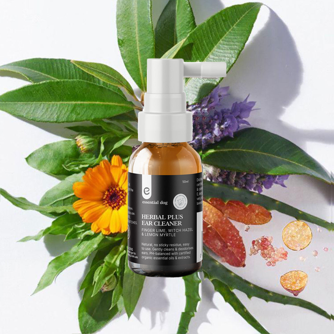 Essential Dog - Herbal Plus Dog Ear Cleaner (Witch Hazel, Aloe & Lemon Myrtle)