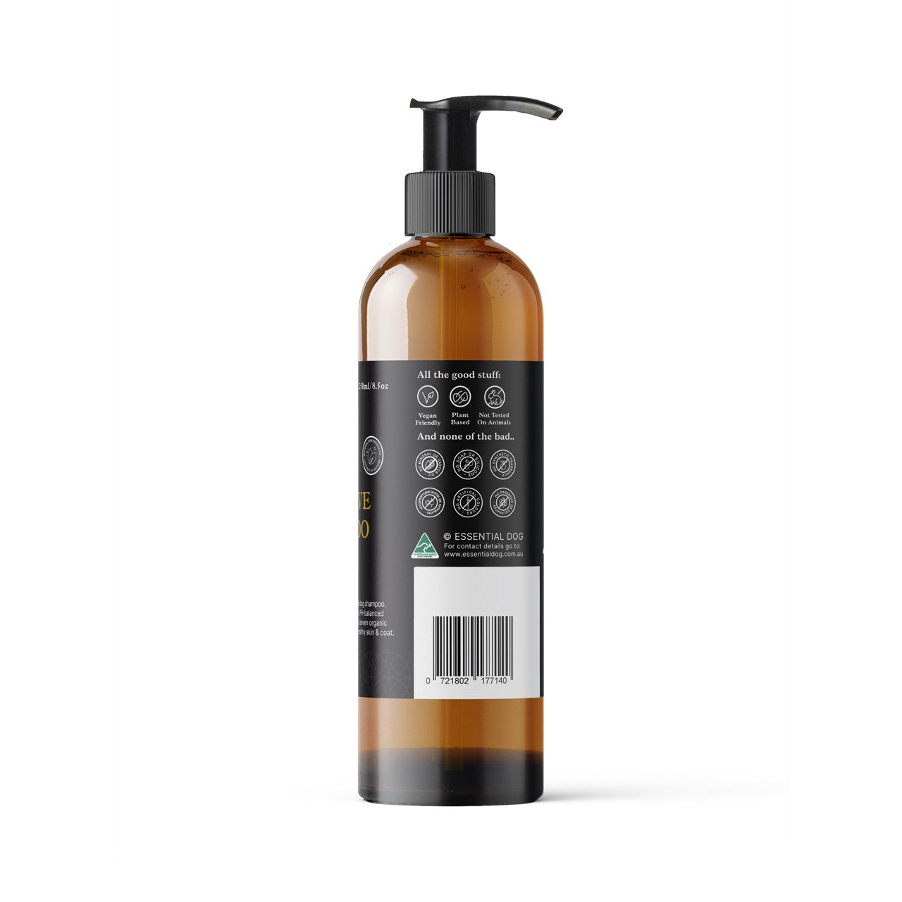 Essential Dog - 500ml Natural Sensitive Dog Shampoo (Chamomile, Sweet Orange & Rosewood)