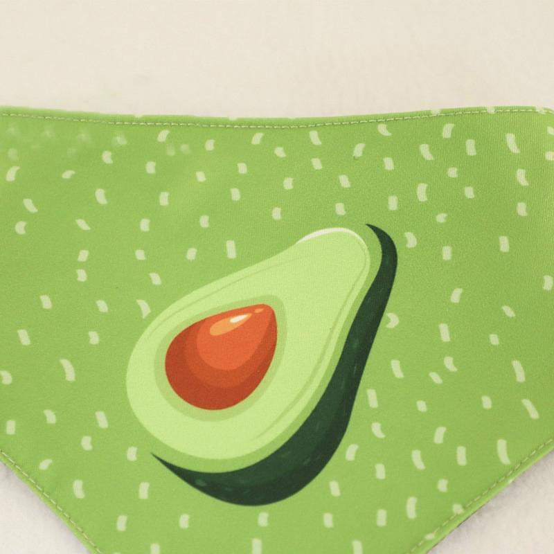 Refreshing Avocado Pet Scarf Three-Layer Thickened Waterproof Saliva Towel - Size L