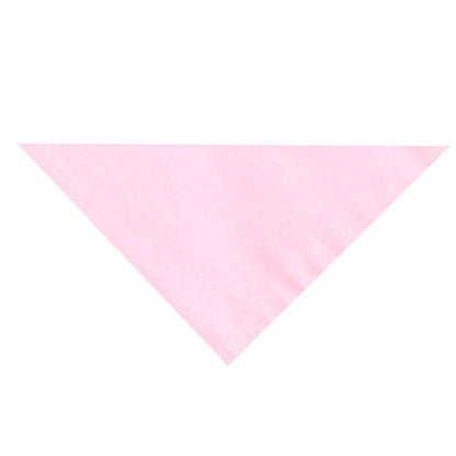 Pet Birthday Saliva Towel Double Cotton Triangle Scarf - Pink