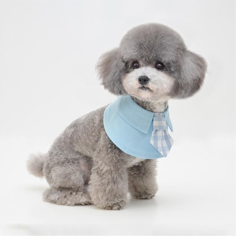 Pet Shawl Scarf Saliva Towel Dog Clothes Accessories - Size L - Green