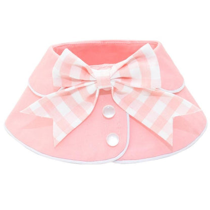 Pet Accessories Dog Small Shawl Bib Saliva Towel Triangle Scarf - Size M - Light Yellow