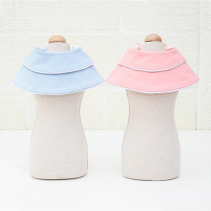 Pet Accessories Dog Small Shawl Bib Saliva Towel Triangle Scarf - Size M - Light Yellow