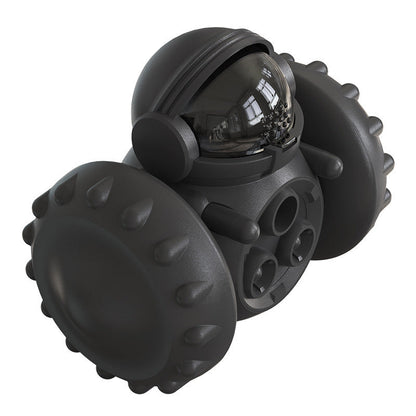 Vibe Geeks Pet Food Dispenser Tumbler Dog Treat Toy - Black