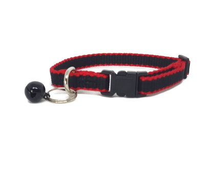 Moondidley Pets 100% Pure Bamboo Fibre Cat Collar Plastic Buckle - Multiple Colours